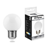 картинка Лампа светодиодная 1W 230V E27 6400K LB-3725115 Feron от интернет-магазина К1-СТРОЙ