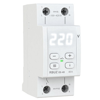 картинка Реле напряжения D2-40 White RBUZ от интернет-магазина К1-СТРОЙ