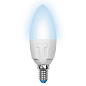 Лампа светодиодная серия ЯРКАЯ 4000K LED-C37 7W-NW-E14-FR PLP01WH Uniel