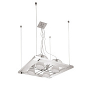 картинка Подвес Lightstar PALLA 4х40W E14, хром/прозрачный от интернет-магазина К1-СТРОЙ