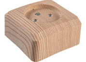 картинка Розетка без заземления сосна накладная Этюд Schneider Electric от интернет-магазина К1-СТРОЙ