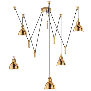 картинка 761058 (MD17003036-5A) Люстра ACROBATA 5х40W E14 БРОНЗА (в комплекте) от интернет-магазина К1-СТРОЙ