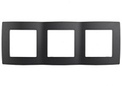 картинка Рамка на 3 поста, 12-5003-05 антрацит ЭРА от интернет-магазина К1-СТРОЙ