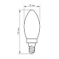 Лампа светодиодная свеча 5W 230V E14 4000K LB-68 Feron
