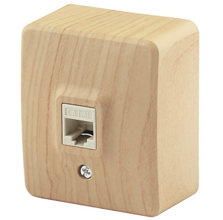 картинка Розетка информационная 11-3203-11 RJ45, ОУ IP20 сосна, Эксперт Эра от интернет-магазина К1-СТРОЙ