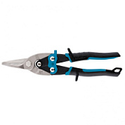 картинка Ножницы по металлу "Piranha", 250 мм, прямой рез, сталь CrMo, двухкомпонентные рукоятки Gross от интернет-магазина К1-СТРОЙ