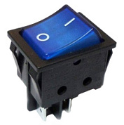 картинка Выключатель клавишный 250V 16А (4с) ON-OFF синий с подсветкой REXANT от интернет-магазина К1-СТРОЙ