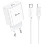Сетевое зарядное устройство C76A Pro Majestic 1xUSB-C с кабелем Type-C - Lightning, 30W, белый HOCO