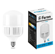 картинка Лампа светодиодная 50W 230V E40 6400K LB-65 25539 Feron от интернет-магазина К1-СТРОЙ