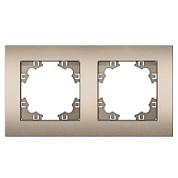 картинка Рамка двухместная шампань А0044-Br Афина Universal от интернет-магазина К1-СТРОЙ