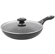 картинка Сковорода с крышкой 26см мраморное покрытие, RL-7626 Royalty Line от интернет-магазина К1-СТРОЙ