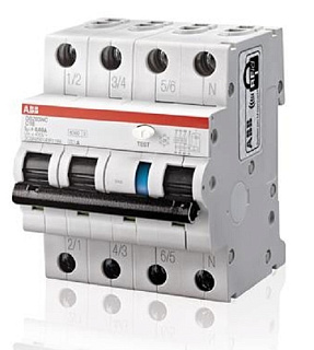 картинка Выключатель автоматический дифференциального тока DS203NC C25 AC30 ABB от интернет-магазина К1-СТРОЙ