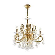 картинка Люстра подвесная Lightstar ELEGANTE 5х60W E14, золото 24K от интернет-магазина К1-СТРОЙ