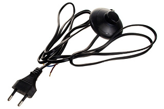 картинка Шнур с напольным выключателем черный DM106 Feron/Uniel от интернет-магазина К1-СТРОЙ