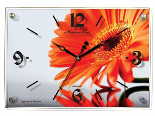 картинка Часы-стекло к-ст 0219 гербера Камелия от интернет-магазина К1-СТРОЙ