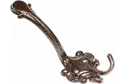 картинка Крючок тройной фигурный большой античная медь от интернет-магазина К1-СТРОЙ