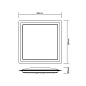 Управляемый светодиодный светильник ARION 60W RGB S-565-SHINY