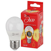 картинка Лампа светодиодная ЭКО 10w E27 2700k Led шар ЭРА от интернет-магазина К1-СТРОЙ
