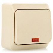 картинка Выключатель 1-клавишный с подсветкой крем Этюд Schneider Electric от интернет-магазина К1-СТРОЙ