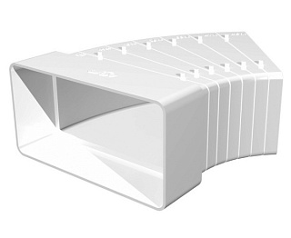 картинка Колено разноугловое горизонтальное пластик, 60х120 612КРП ERA от интернет-магазина К1-СТРОЙ