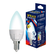 картинка Лампа светодиодная диммируемая LED-C37 7W-4000K-E14-FR-DIM PLP01WH Uniel от интернет-магазина К1-СТРОЙ