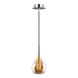 картинка 803033 (MD2098M-1SO) Подвес PENTOLA 1х25W G9 ХРОМ/ЯНТАРЬ (в комплекте) от интернет-магазина К1-СТРОЙ