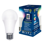 картинка Лампа светодиодная с ИК сенсором LED-A60-10W-RGB-E27-REG PLS21WH Uniel от интернет-магазина К1-СТРОЙ