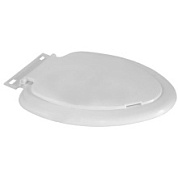 картинка Сиденье для унитаза пластиковое, прямоугольное, белое ИСП2 АК-01 от интернет-магазина К1-СТРОЙ