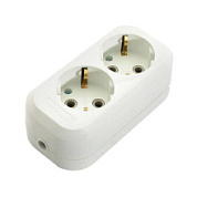 картинка Колодка 2 гнезда с заземлением Universal от интернет-магазина К1-СТРОЙ