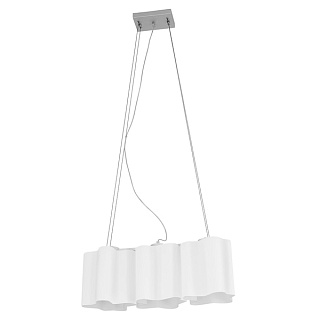 картинка 802130 (MD998-3) Подвес NUBI 3х40W E27 ХРОМ/БЕЛЫЙ (в комплекте) от интернет-магазина К1-СТРОЙ