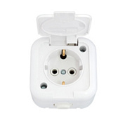 картинка Розетка с крышкой с заземлением БелТиз от интернет-магазина К1-СТРОЙ