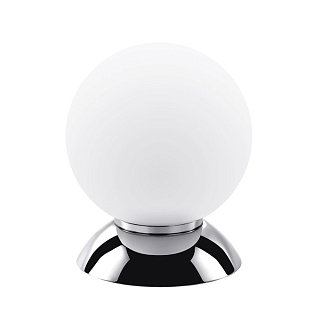 картинка 813914*** (MT5092-1CR)  Настольная лампа GLOBO 1х40W  E14 chrome/white (в комплекте) от интернет-магазина К1-СТРОЙ