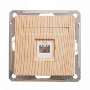 картинка Розетка телефонная RJ-11 сосна Wessen 59 Schneider Electric от интернет-магазина К1-СТРОЙ