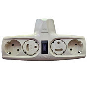 картинка Сетевой фильтр 4 розетки (евро с заземлением), 15А 3,3кВт. Pilot T от интернет-магазина К1-СТРОЙ