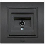 картинка Розетка TV черная Elbi  от интернет-магазина К1-СТРОЙ