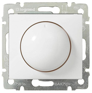 картинка Диммер 40-400Вт белый 770061 Legrand Valena от интернет-магазина К1-СТРОЙ