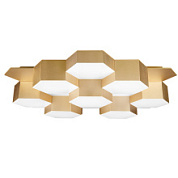 картинка 750163 (MX13003032-16А) Люстра потол FAVO LED-80W 3840LM Satin Gold 4000K (в комплекте) от интернет-магазина К1-СТРОЙ
