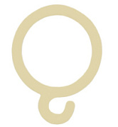 картинка Крючок кольцо для занавесок бежевый от интернет-магазина К1-СТРОЙ