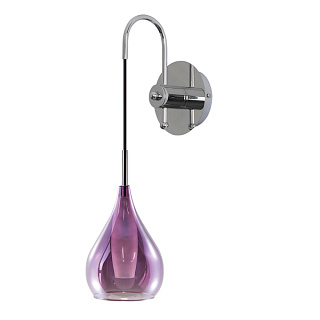 картинка 803539 (MВ2098М-1Р) Бра PENTOLA 1х25W G9 ХРОМ/ПУРПУРНЫЙ (в комплекте) от интернет-магазина К1-СТРОЙ