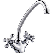 картинка Смеситель для кухни с двумя рукоятками V-1203 VIKO от интернет-магазина К1-СТРОЙ