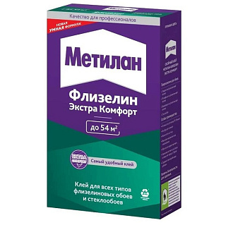 картинка Клей обойный Метилан Флизелин Экстра Комфорт, 300 г от интернет-магазина К1-СТРОЙ