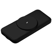 картинка Внешний аккумулятор с беспроводной зарядкой 10000 mAh черный Wireless от интернет-магазина К1-СТРОЙ