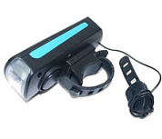 картинка Функциональный велосипедный фонарь с мощным светодиодом и встроенным звуковым сигналом, YZ-1255 от интернет-магазина К1-СТРОЙ