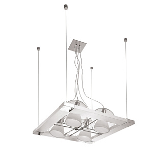 картинка Подвес Lightstar PALLA 4х40W E14, хром/прозрачный от интернет-магазина К1-СТРОЙ