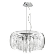 картинка 752084 (MD7602-8А) Люстра ACQUARIO 8х40W G9 ХРОМ БЕЛ стекло (в комплекте) от интернет-магазина К1-СТРОЙ