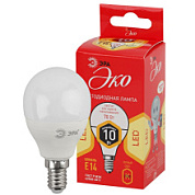 картинка Лампочка светодиодная RED LINE ECO LED P45-10W-827-E14 E14/Е14 10Вт ЭРА от интернет-магазина К1-СТРОЙ