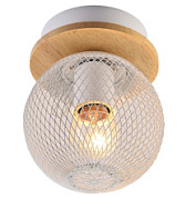 картинка Светильник потолочный 01565-3.3-01 WH+WOOD Reluce от интернет-магазина К1-СТРОЙ