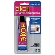 картинка Герметик силиконовый санитарный прозрачный 75мл 1535442 ХЕНКЕЛЬ ЭКОН от интернет-магазина К1-СТРОЙ