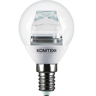картинка Лампа светодиодная шар Clear Led 5вт Е14 4000K шар Комтех от интернет-магазина К1-СТРОЙ