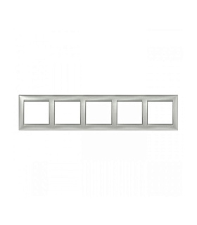 картинка Рамка 5-ая Алюминий 770155 Legrand Valena от интернет-магазина К1-СТРОЙ